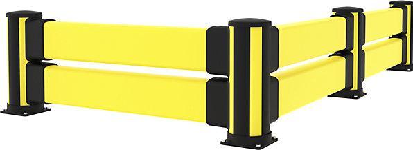 Actual product image kaiserkraft Crash protection barrier, to push out and push in, height 2270 mm, length 2500