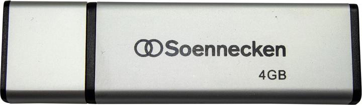 Soennecken USB-Stick 71616 2.0 4GB schwarz/silber (4 GB, USB-A)