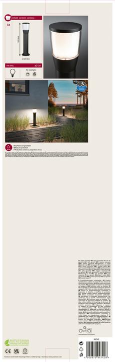 Produktbild Paulmann Seawater Pollerleuchte Bako (E14, IP44)