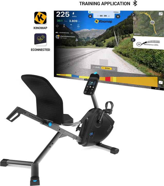 Actual product image Domyos Exercise bike with backrest