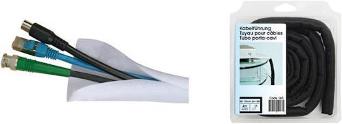 Actual product image Multibrackets Cable conduit 2m, 19mm Ø, black (Cable conduit, 200 cm)