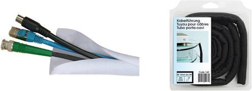 Actual product image Multibrackets Cable conduit 2m, 25mm Ø, black (Cable conduit, 200 cm)