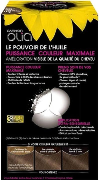 Produktbild Garnier Dauerhafte Ölfarbe ohne Ammoniak - Braun (Braun)