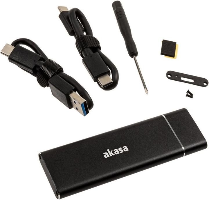 Produktbild Akasa AK-ENU3M2-02 Speicherlaufwerksgehäuse M.2 SSD enclosure Schwarz (M.2)