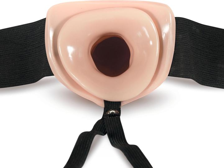 Produktbild Blush Dr. Skin Hohler StraponDildo mit Gurtzeug 18 cm Beige