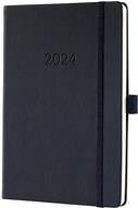 Produktbild Sigel Wochenkalender 2024 C2419 black, 2S/1W, HC, A5 (A5, Harter Einband, Deutsch)