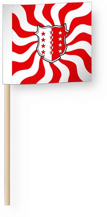 Actual product image Alpenfahnen Wallis (50 x 50 cm)