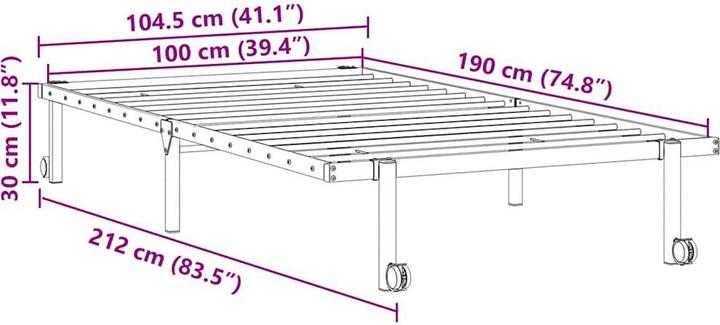 Actual product image vidaXL Marvella (100 x 190 cm)