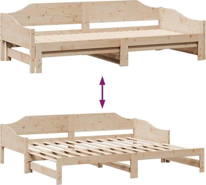 Actual product image vidaXL ausziehbares Tagesbett (90 x 200 cm)