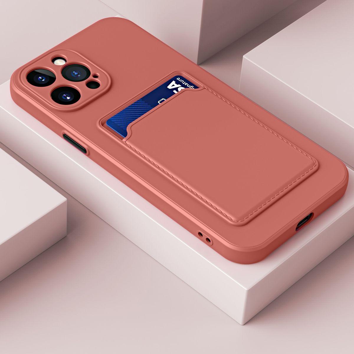 Thumbnail - König Design Schutz Handy Hülle für Apple iPhone 15 Pro Case Cover Etuis Bumper Kartenfach (Apple iPhone 15 Pro), Smartp...