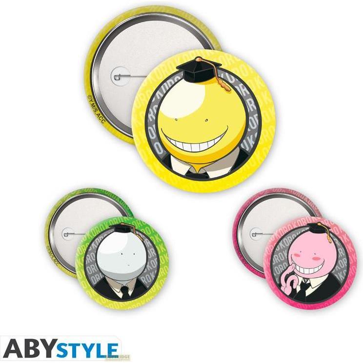 Abystyle Multicolore Spillo, Assassination Classroom Pin Spilla Badge Pack: Koro 3Cm,