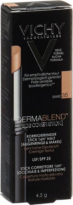 Produktbild Vichy Dermablend SOS-Cover Stick 35 Sand, 4.5 g Stift