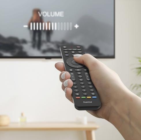 Actual product image Hama Universal remote control TV, infrared, for 8 devices, adaptive, app buttons (Universal remote control, Infrared)