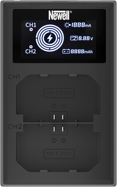 Actual product image Newell charger FDL-USB-C Dual-Channel Sony NP-FZ100 (Charger)