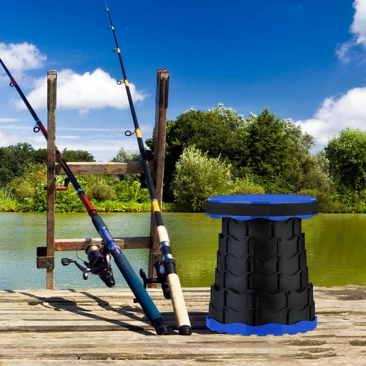 Actual product image Relaxdays telescopic stool