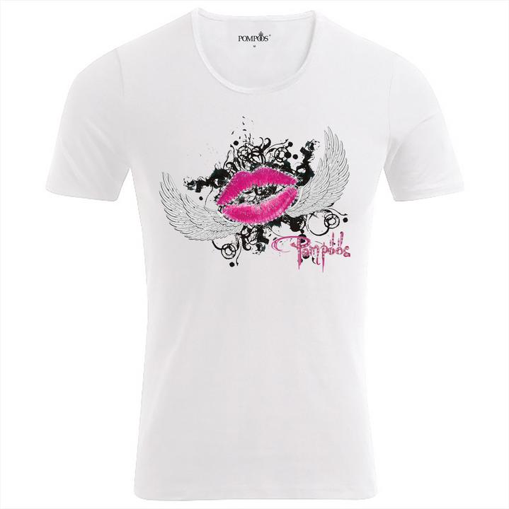 Produktbild Pompöös T-Shirt Herren "Kussmund" - limited Edition T-Shirt Herren - Grösse S (S)