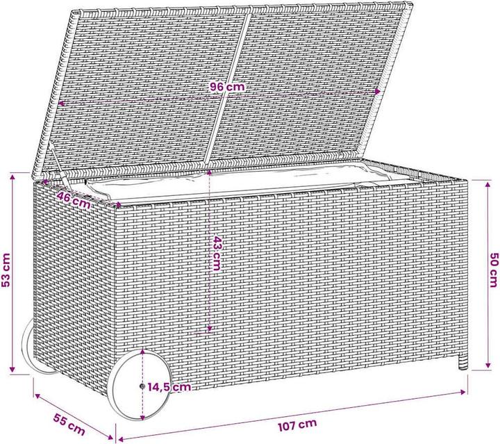 Produktbild vidaXL Gartentruhe