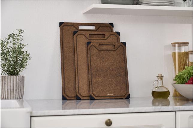 Actual product image Zwilling - Cutting Board - Brun-Sort - 37 cm x 25 cm