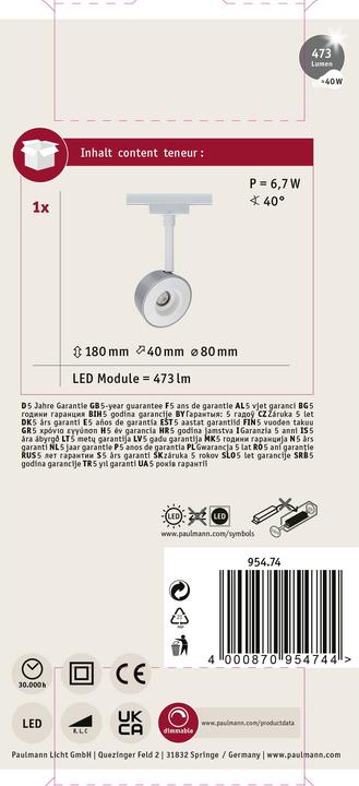 Actual product image Paulmann URail Spot Pellet (294 lm)