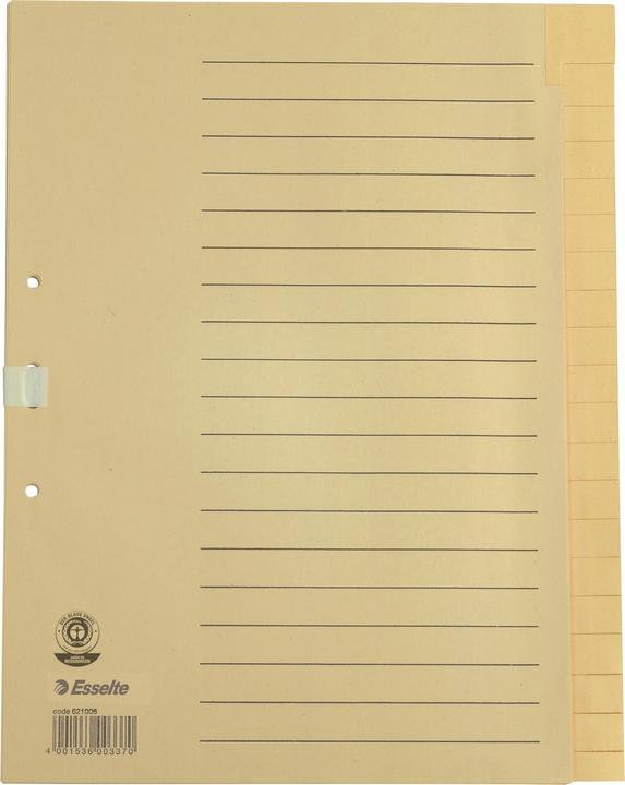 Esselte Register Papier chamois