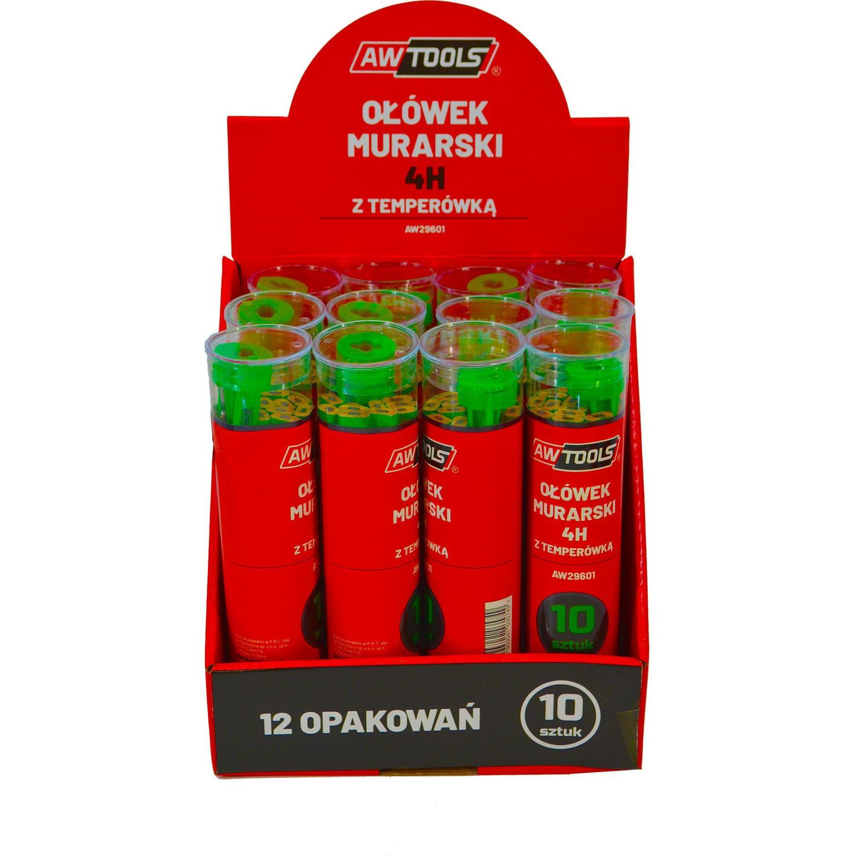 Awtools, Malstifte, Aw Ołówek Murarski 4h Zielony Do Kamienia/Cegły 10 Sztuk (Grün, 10 x)