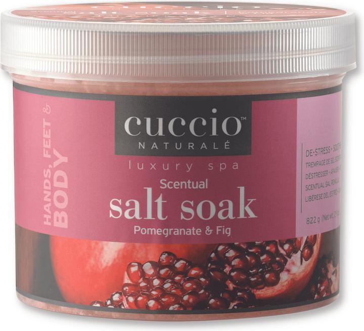 Actual product image Cuccio Scentual Salt Soak - Pomegranate & Fig (Bath truffles)
