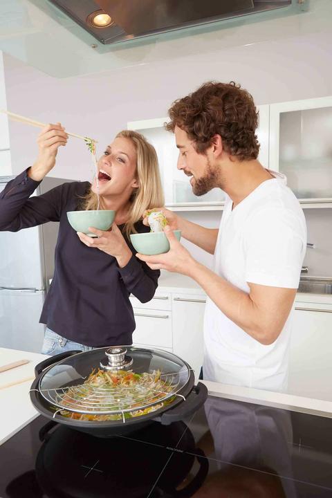 Actual product image Schulte-Ufer Wok incl. storage grid Globus i (Wok, Cast aluminium)