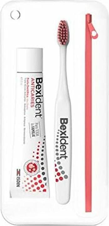 Produktbild Isdin Bexident Anticaries Travel Kit mit Zahnpasta und Zahnbürste 25ml (25 ml)