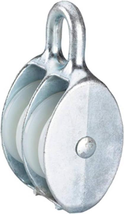 Dörner + Helmer Poulies doubles fixes DH, Ø 30 mm, zinc coulé sous pression, 6 pièces