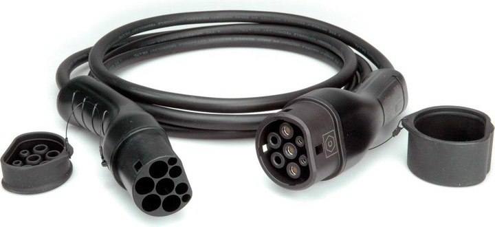 Produktbild Roline E-Auto Ladekabel Typ2, 3-phasig (Typ 2, 11 kW, 16 A, 5 m)