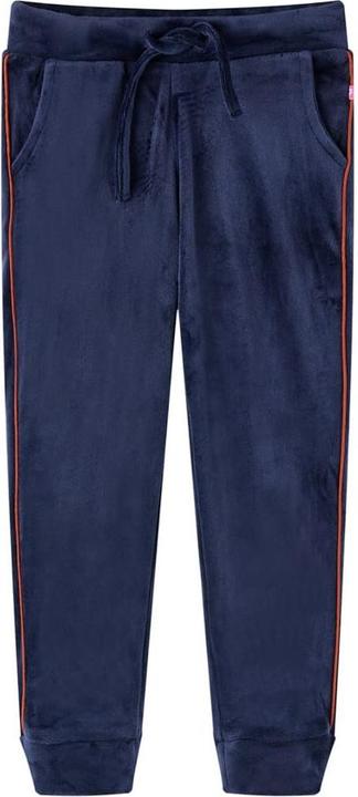 Immagine prodotto VidaXL Pantaloni della tuta da ginnastica per bambini blu navy 140,Materiale: 94 (140)