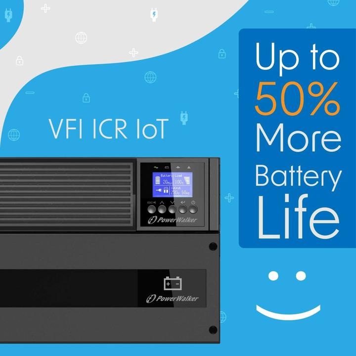 Produktbild Powerwalker VFI 3000 ICR IoT (3000 VA, 3000 W, Online-Doppelwandler USV)