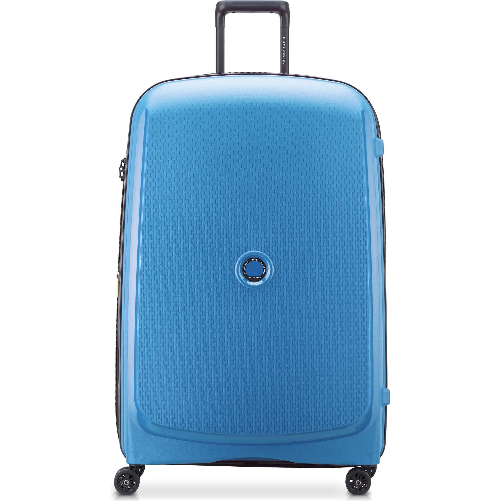 Delsey Blu Valigia, Carrello Da Cabina Belmont Plus A 4 Ruote Xl 83 Cm Con Piega Elastica, (132 L)