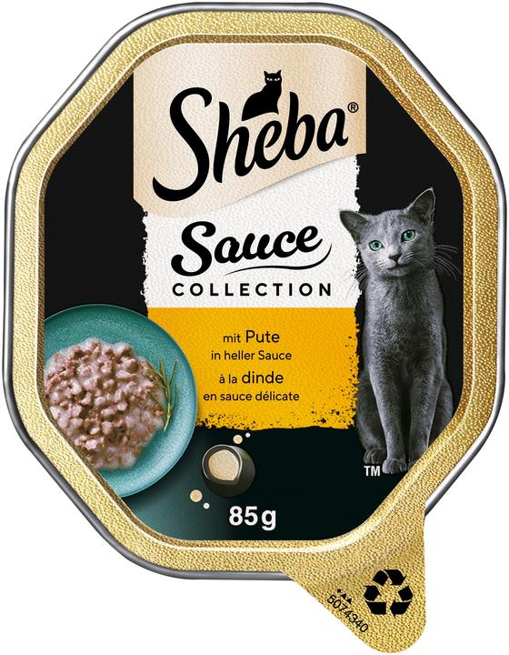 Image du produit Sheba Sauce Spéciale aux Bouchées à la Dinde en Sauce Délicate (Adulte, 1 pcs, 85 g)