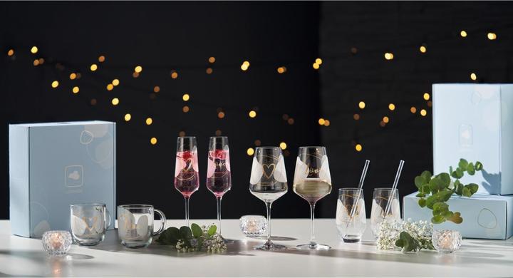 Produktbild Leonardo Tasse Presente Love 400 ml, 2 Stück, Transparent (300 ml, 2 x)