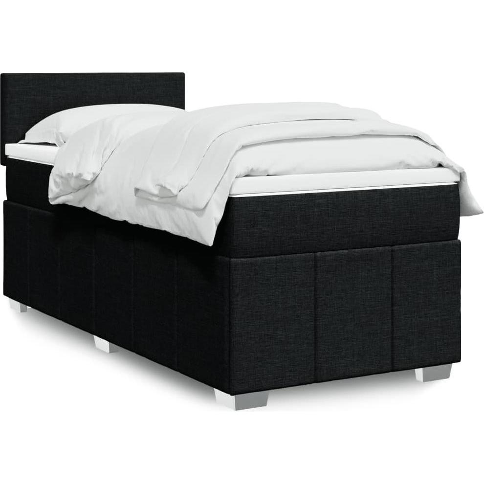 VidaXL, Bett, Bo x springbett mit Matratze 90 x 200 cm Stoff (90 x 200 cm)