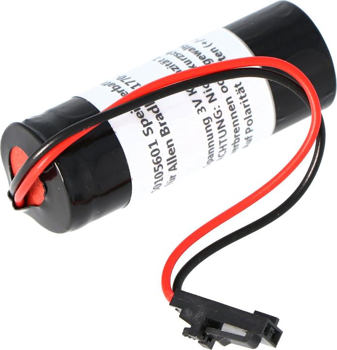 Actual product image AccuCell Allen Bradley Speicherbatterie 1770XYC, 1785-L20BK, 1785-L40BK, 1785-L60B 3 Volt 1800mAh 17x45,5mm (Device specific, 1800 mAh)