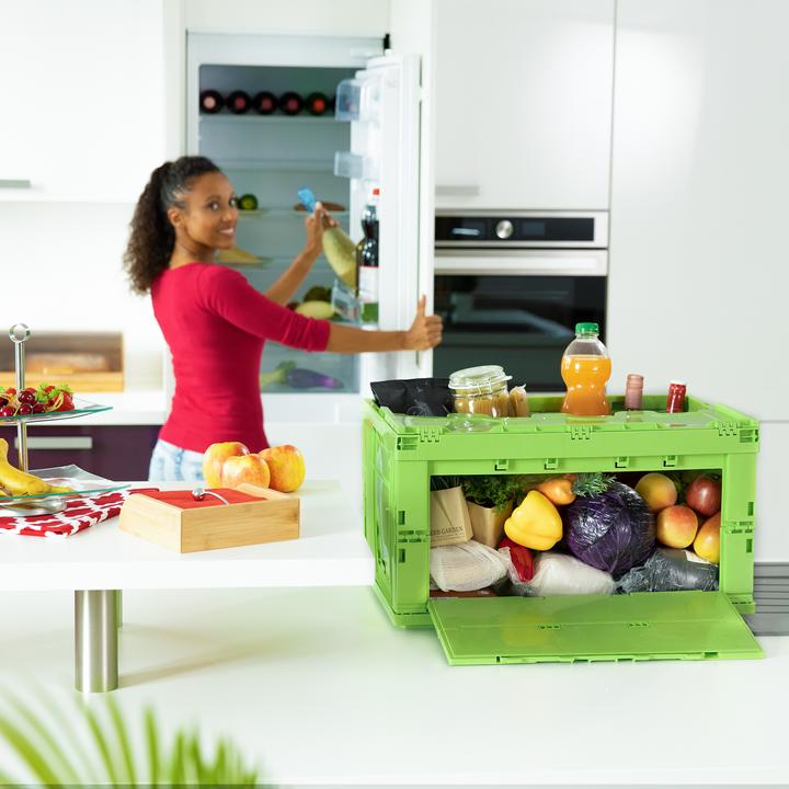 Immagine prodotto Relaxdays Box pieghevole da 60 l con coperchio (58,5 x 39,5 x 32,5 cm, 75 l)