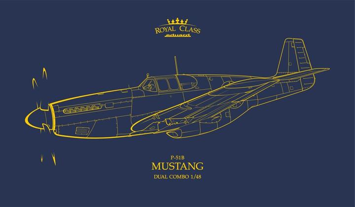 Actual product image Eduard P-51B Mustang 1/48 EDUARD-ROYAL CLASS