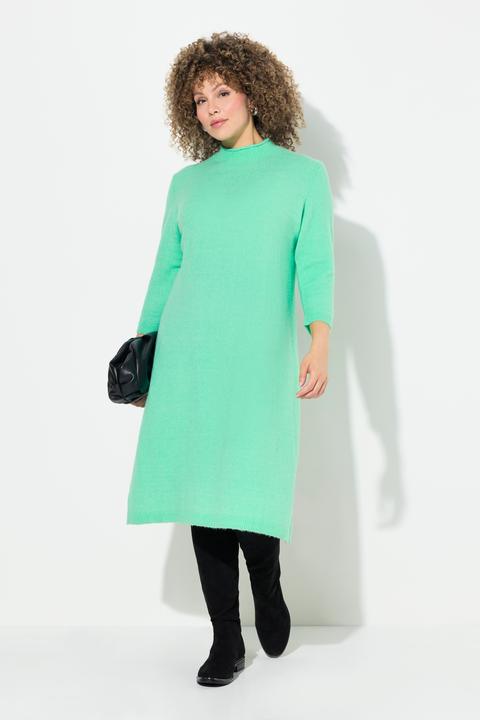 Produktbild Ulla Popken Strickkleid, A-Linie, Stehkragen, 3/4-Arm (42, 44)