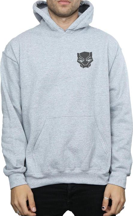 Produktbild Black Panther Schwarz auf Schwarz Brust drucken Hoodie (L)