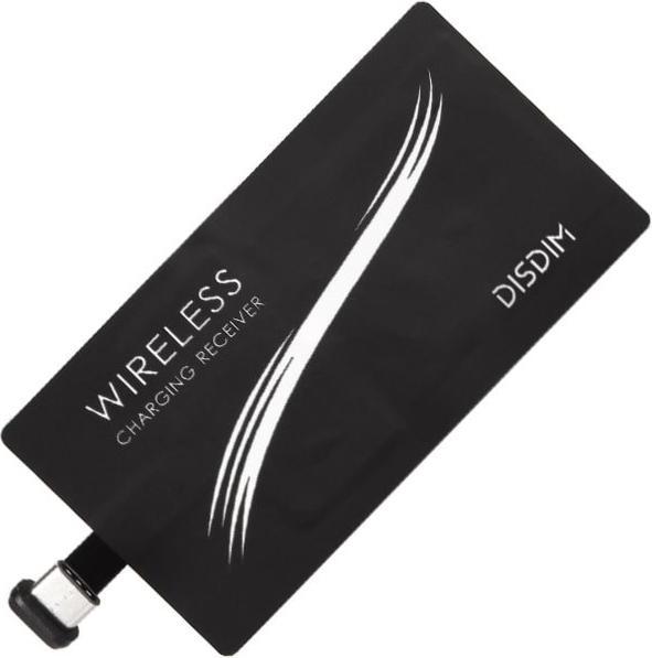 JTI Adattatore Qi - ricevitore di ricarica wireless per USB-C - nero