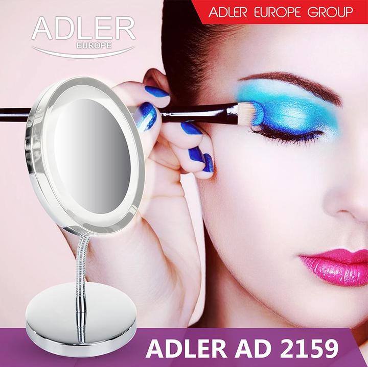Productafbeelding Adler AD 2159 Make-up spiegel vrijstaand chroom (12 x 4 x 4 cm)