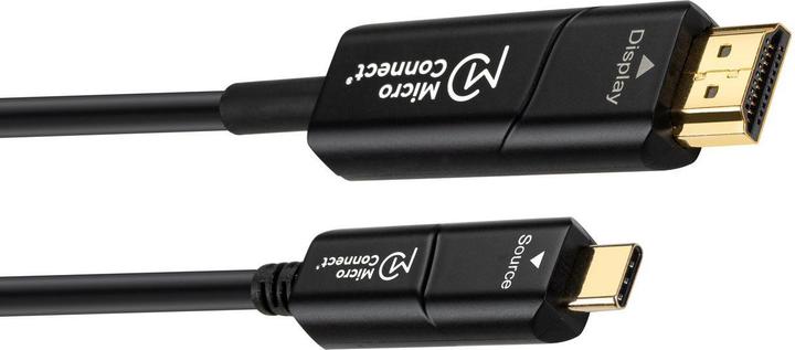 Actual product image MicroConnect USB3.1CHDMI10OP Video Cable Adapter 10 m USB Type-C HDMI Black (10 m, HDMI, 2.0)