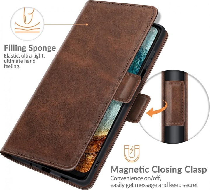 Productafbeelding Screenguard Nokia X20 CardLounge Lederen Hoesje (Nokia X20)
