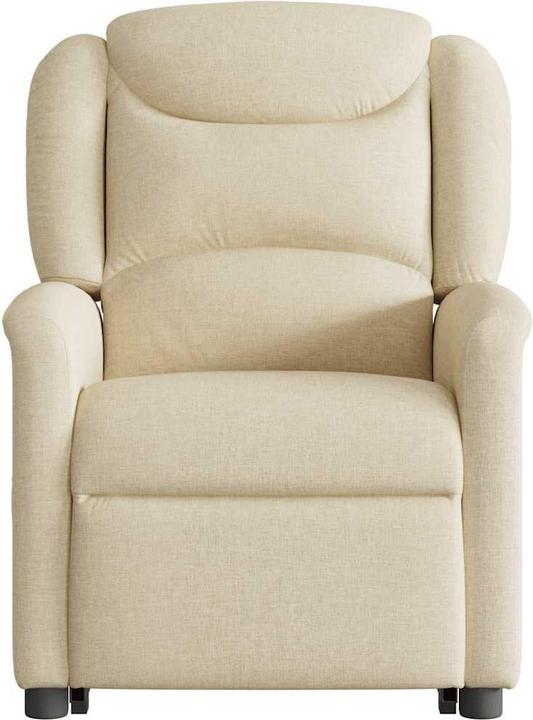 Immagine prodotto vidaXL Poltrona massaggiante elettrica con ausilio stand-up in tessuto crema