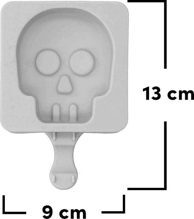 Actual product image Metamorph Totenkopf Silikonform für Eis am Stiel