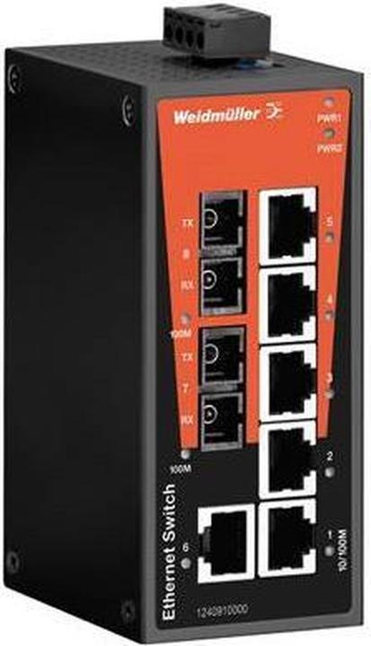 Productafbeelding Weidmüller Netwerkschakelaar onbeheerd, Fast Ethernet (6 ports)