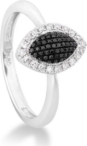 Produktbild Breuning RING - BRILLANT SCHWARZ/Brill. 0,23 Ct. N/p1 (53, 585/14 K Gold)