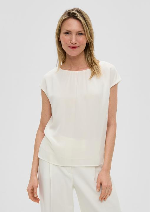 Produktbild s.Oliver Bluse Chiffonbluse mit Raffung (46)